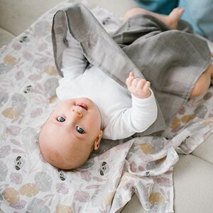 BabyOno Muslin diapers super soft 3pcs, Grey  - BabyOno