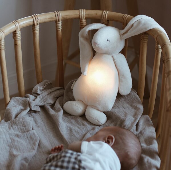 Moonie nightlight-humming Bunny, Powder - Moonie