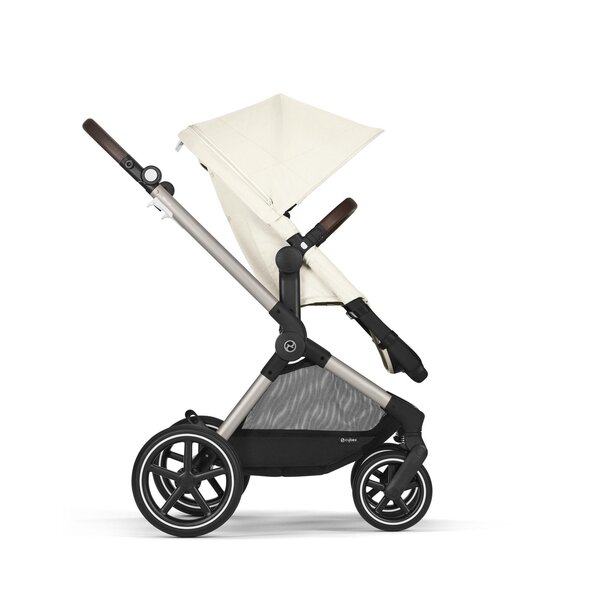 Cybex Eos Lux 2in1 коляска Seashell Beige, taupe frame - Cybex