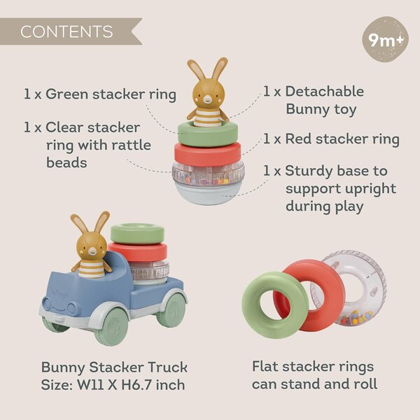 Taf Toys ladumistorn-mänguauto Bunny Stacker - Taf Toys