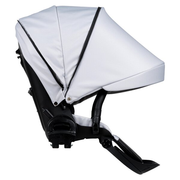 Nordbaby Active Lux stroller set Gentle Grey, Chrome Black frame - Nordbaby