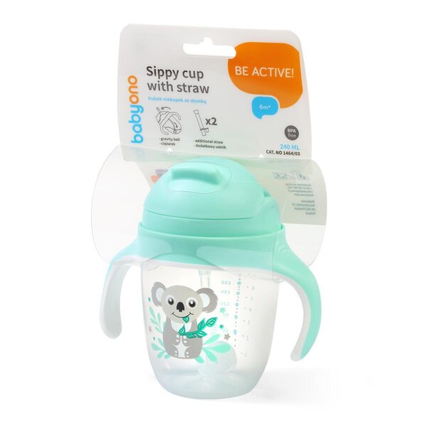 BabyOno sippy cup with weighted straw  - BabyOno