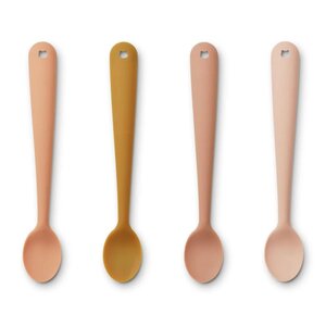 Liewood Siv Feeding Spoon 4-Pack, Tuscany rose multi mix - Liewood