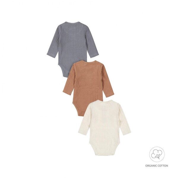 Dirkje Baby body 3-pack ls organic cotton - Dirkje