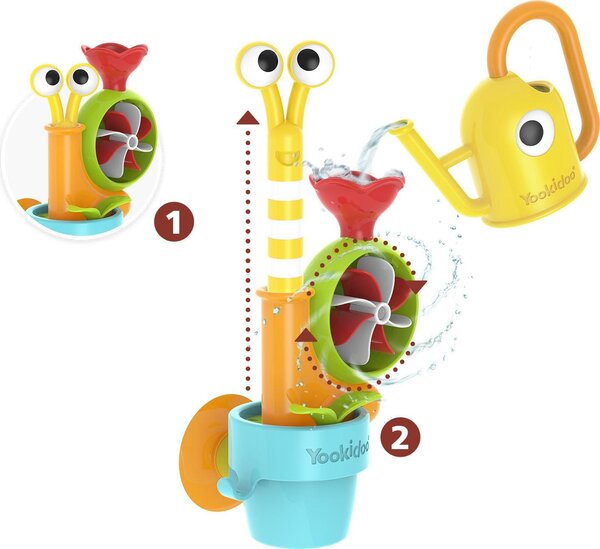 Yookidoo bath toy Pop-Up Spin Water Snail - Yookidoo