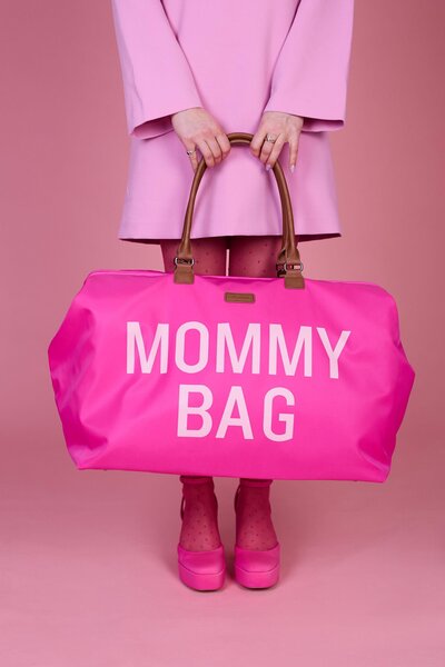 Childhome suur tarvikute kott Mommy Bag Pop Pink - Childhome