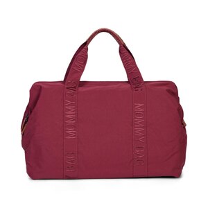 Childhome Mommy Bag Large Signature Urban Burgundy - Childhome