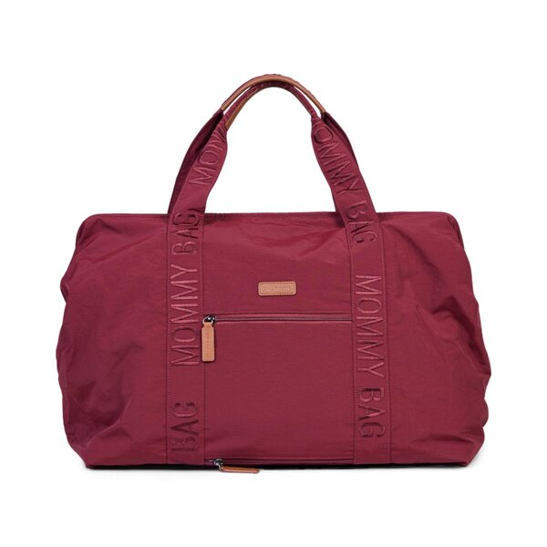 Childhome Mommy Bag Large Signature Urban Burgundy - Childhome