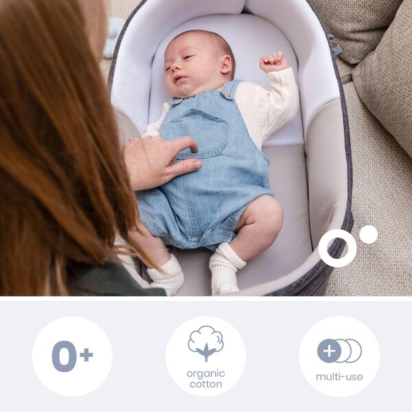 Doomoo babynest/cot Nest n Go Grey - Doomoo