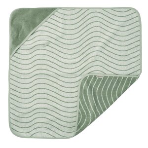 Leander hooded towel 80x80cm, Woodland Sage Green - Leander