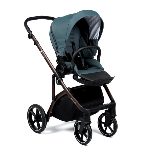 Nordbaby Active Plus vankrikomplekt Garden Green, raamiga Bronze Black - Nordbaby