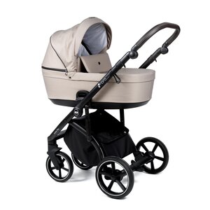 Nordbaby Active Plus stroller set Mushroom Beige, Onyx Dark Brown - Nordbaby