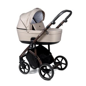 Nordbaby Active Plus stroller set Mushroom Beige, Bronze Black - Nordbaby