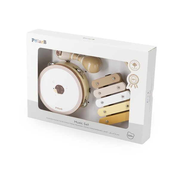 PolarB puidust muusikariistade komplekt Siil - PolarB