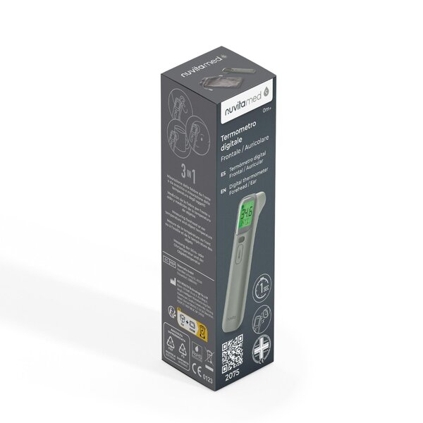 Nuvita digital forehead and ear thermometer Grey - Nuvita