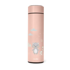 Nuvita steel thermal bottle with LED thermom. 500ml, English Rose - Done by Deer