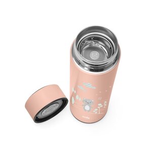 Nuvita steel thermal bottle with LED thermom. 500ml, English Rose - Done by Deer