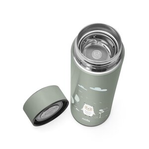 Nuvita steel thermal bottle with LED thermom. 500ml, Sage Green - Done by Deer