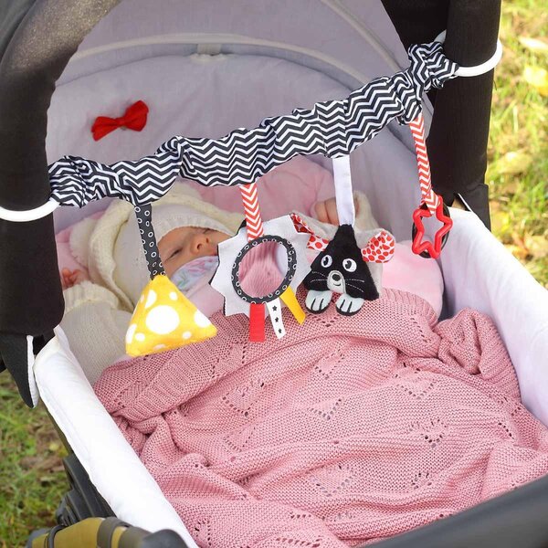 BabyOno bamboo knitted blanket 75x100cm,Pink - BabyOno