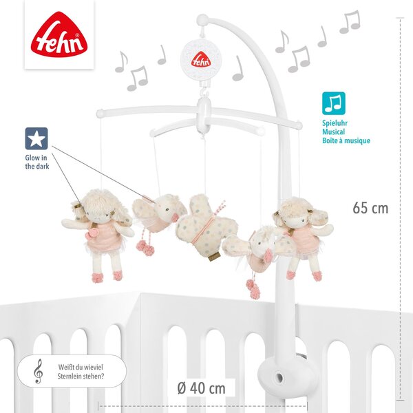 Fehn cot mobile feehnLAND Pink - Fehn