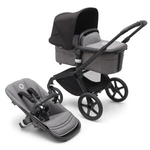 Bugaboo Fox 5 stroller set Black/Grey Melange, Midnight Black - Bugaboo