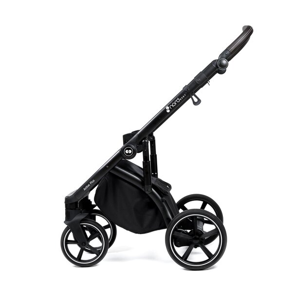 Nordbaby Active Plus stroller set Metal Grey, frame Onyx Dark Brown - Nordbaby