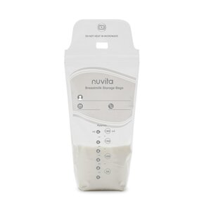 Nuvita rinnapiima säilituskotid 180ml, 25tk - Nuvita