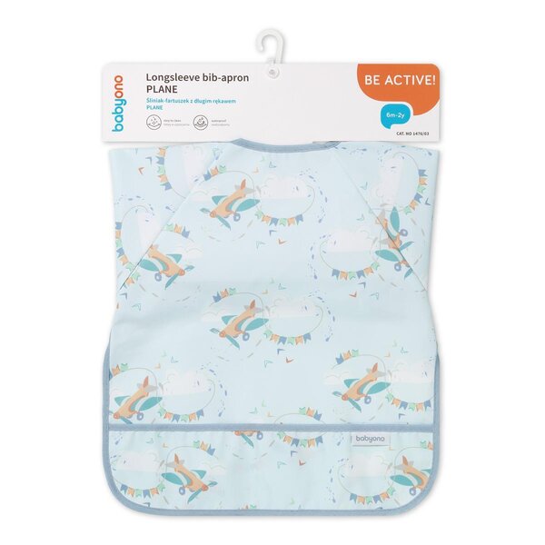 BabyOno longsleeve bib Plane - BabyOno