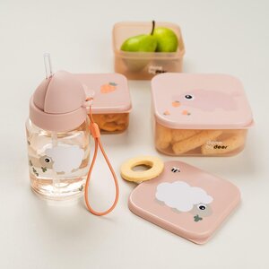 Done by Deer kõrrega joogipudel 280ml, Tiny farm Powder - Done by Deer