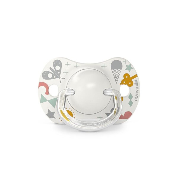 Suavinex soother natural 0-6m Walk In the Park Grey - Suavinex