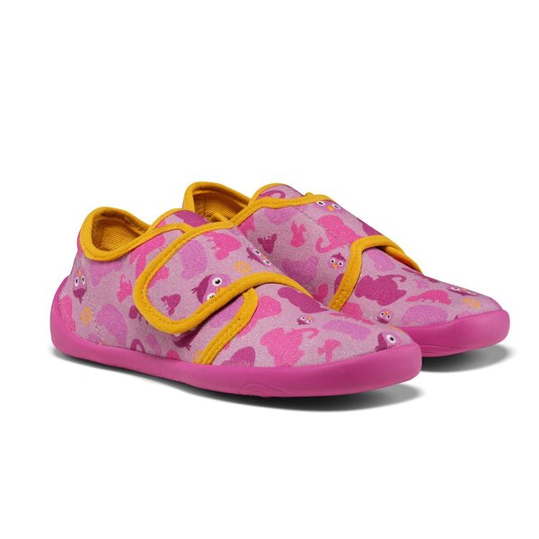 Affenzahn Slipper Cotton Movy Bird 21 Berry - Affenzahn