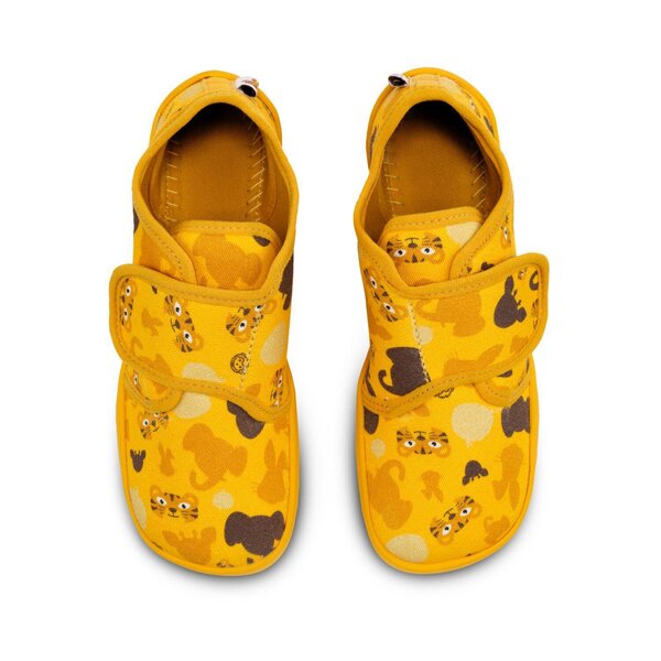 Affenzahn Slipper Cotton Movy Tiger 29 Yellow - Affenzahn
