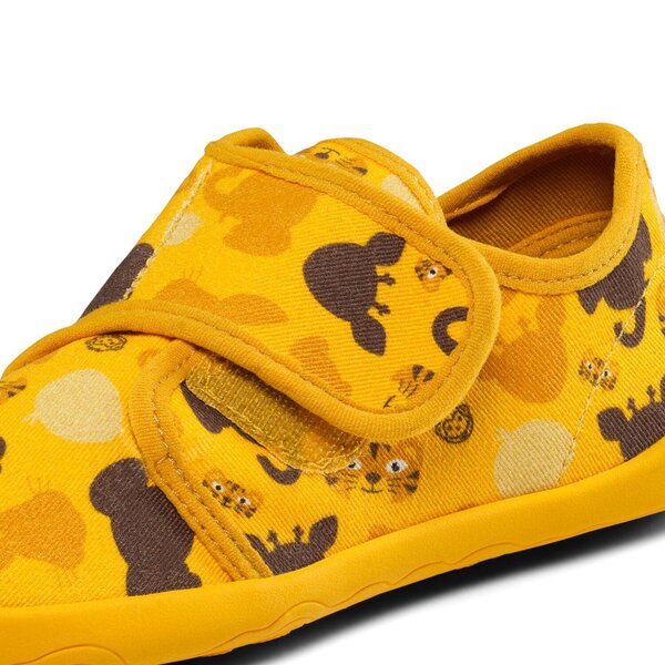 Affenzahn Slipper Cotton Movy Tiger 29 Yellow - Affenzahn
