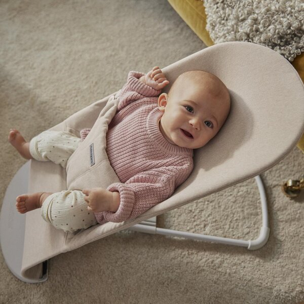 BabyBjörn Bliss bouncer Woven/Melange, Light beige - BabyBjörn