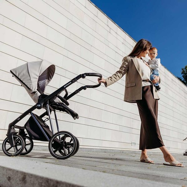 Tinynord Lux stroller set Champagne Beige, Chrome Black - Tinynord