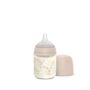Suavinex Glass Bottle Slow flow 120ml Wonderland, Rose - Suavinex