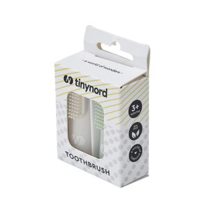 Tinynord Silicone Finger Toothbrush Beige/Mint - Tinynord