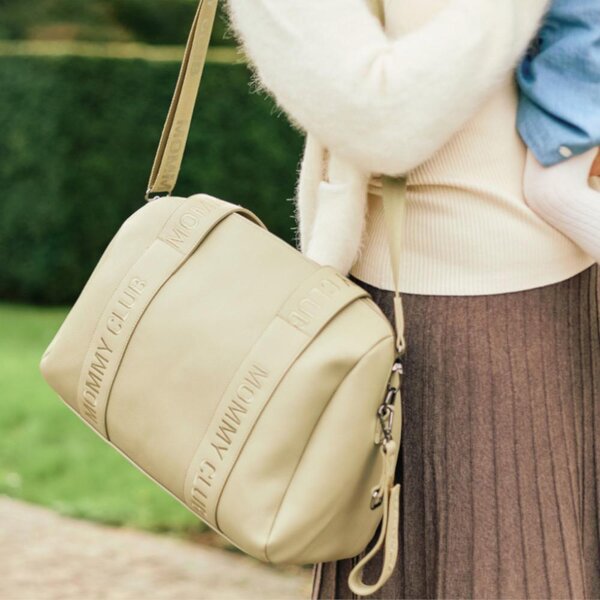 Childhome Mommy Club Nursery Bag Vegan Leather Green - Childhome