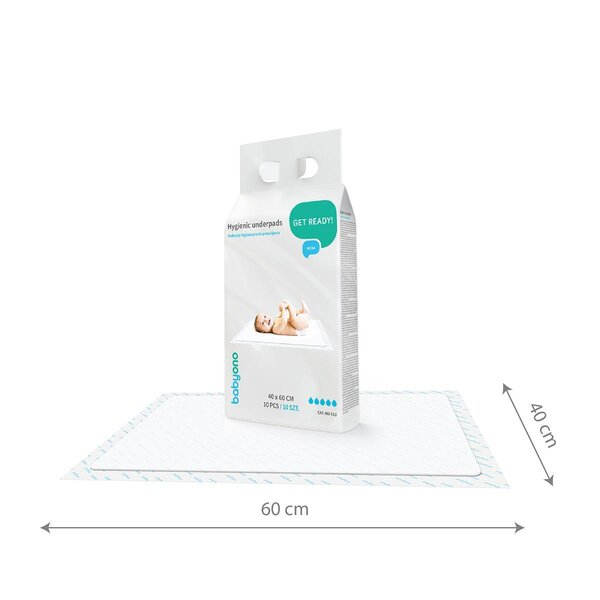 BabyOno underpads 40x60cm, 10pcs - BabyOno