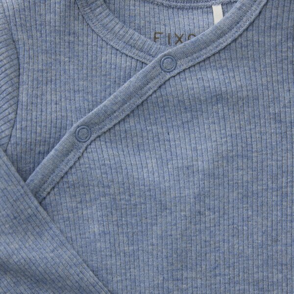 Fixoni Wrap Body LS Melange Rib - Fixoni