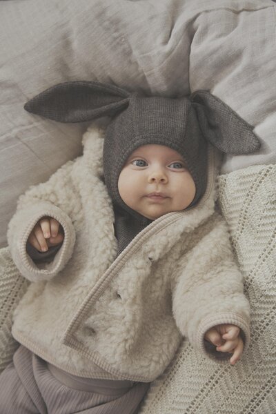 Huttelihutt Balaclava Ears Wool Rib - Huttelihutt