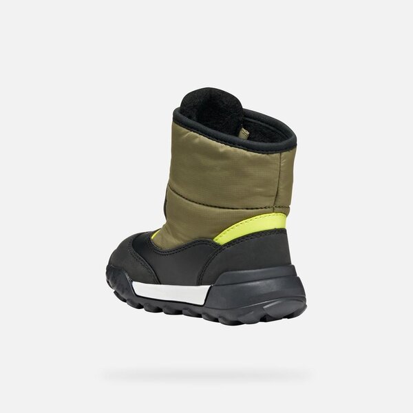 Geox boots B trekkyup Mimetic/Lime - Geox