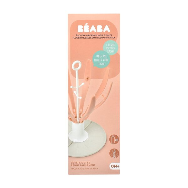 Beaba Flower foldable drain rack Pink - Beaba
