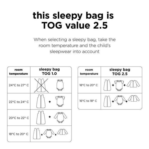 Done by Deer спальный мешок TOG 2.5 Playground 90 cm Blue - Done by Deer