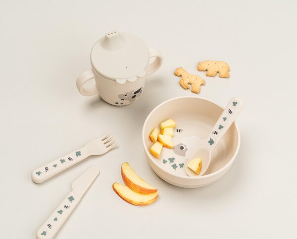 Done by Deer Foodie cutlery set Foodie Tiny farm Sand - Done by Deer