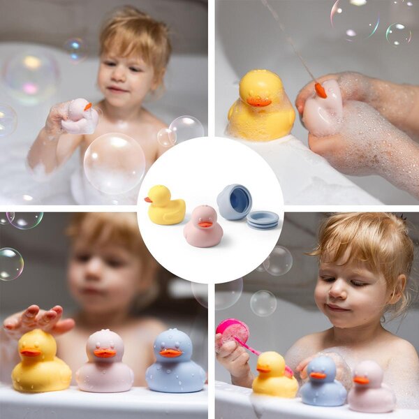 BabyOno silicone bath toys 3pcs, Ducks - BabyOno