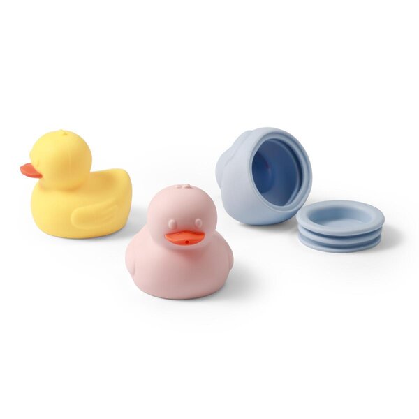 BabyOno silicone bath toys 3pcs, Ducks - BabyOno