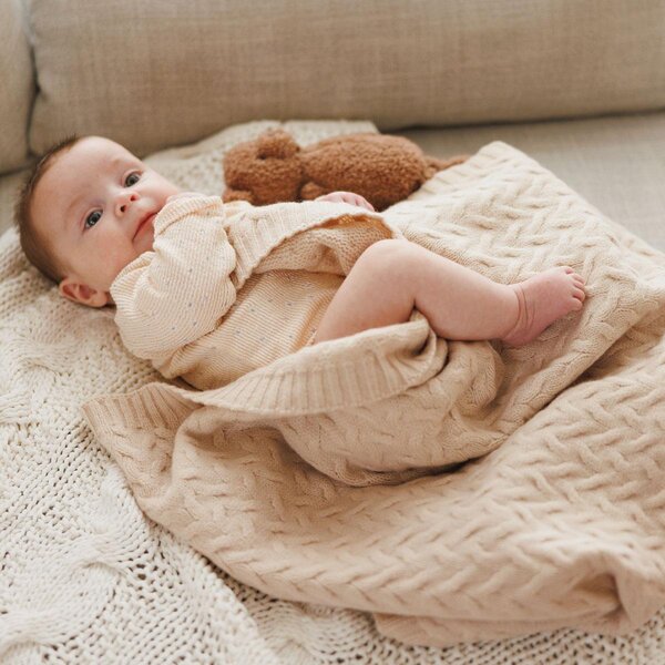 BabyOno merinovillast tekk 75x100cm, Beige - BabyOno