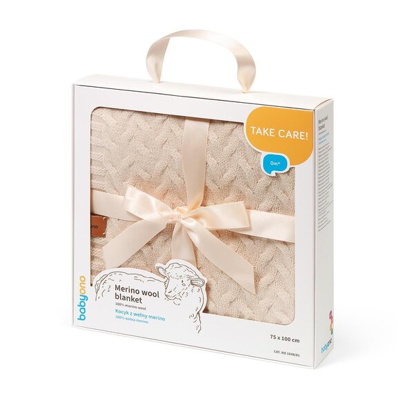 BabyOno merinovillast tekk 75x100cm, Beige - BabyOno