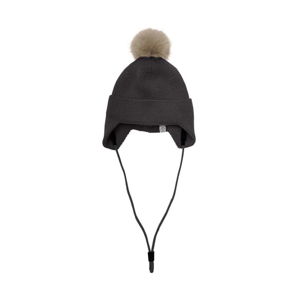 Color Kids Baby Hat W. Wool & Fur - Color Kids
